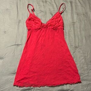 Victoria’s Secret Red Mesh Nylon Nightie